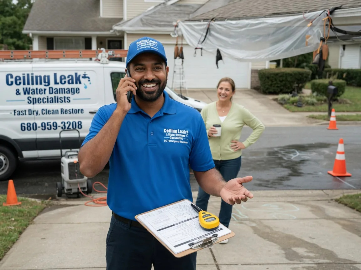 Ceiling Leak Cleanup Ashley, ND FAQs